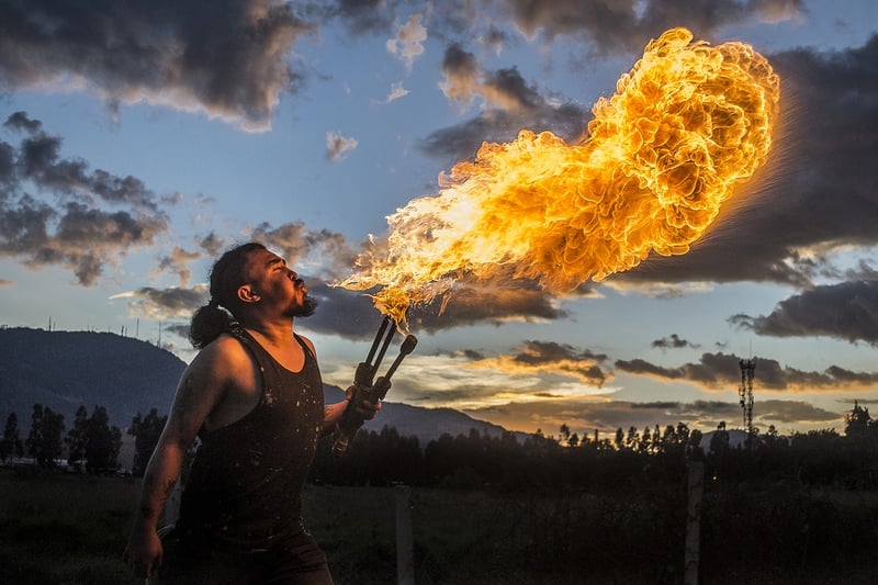 Circus Fire Performance